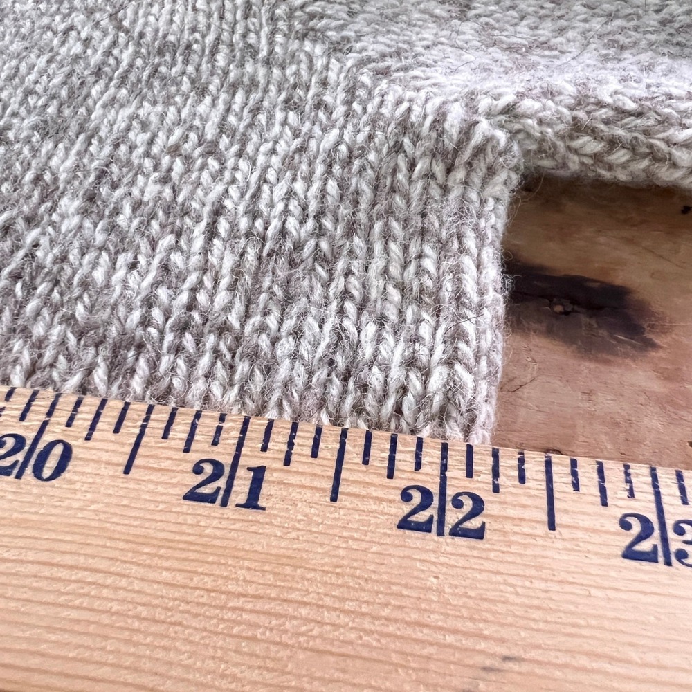 Vtg 80's LL Bean Ragg Sweater Sz L Womens NWT Deadstock Made in USA Beige Marled - Picture 9 of 16